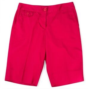 Talbots Size 8 Pink Perfect Short 13” Bermuda Cotton-Spandex